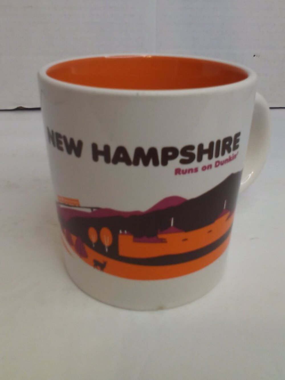 Dunkin Donuts Mug New Hampshire Runs On Dunkin Orange 2012